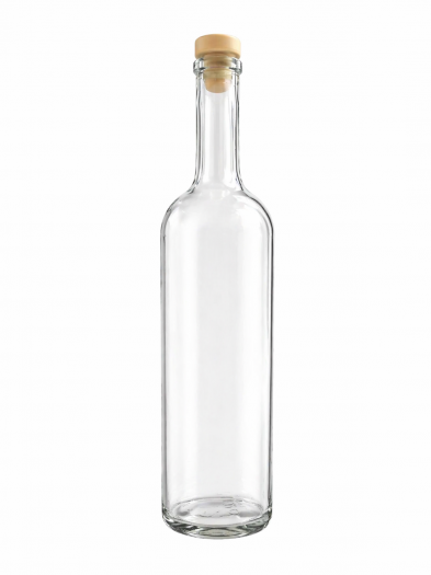 Бутилка Ouzo с равно дъно - 0,750 л. прозрачна